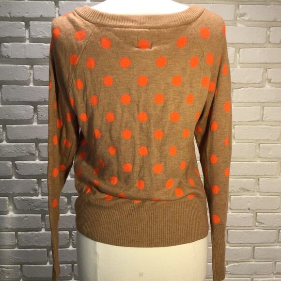 GAP Dotty Crazy Dot Boatneck Sweater Oatmeal Sz medium NWT - Picture 8 of 8